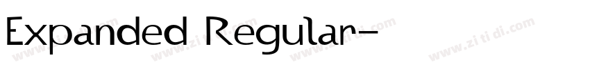Expanded Regular字体转换 Expanded Regular字体转换